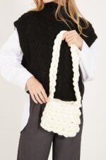 Yvette Chunky Knitted Shoulder Bag - Image 2